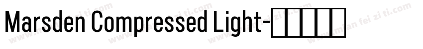 Marsden Compressed Light字体转换